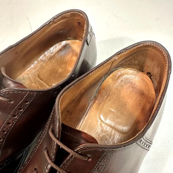NEW HEELS Alden 994 Saddle Bal Oxford Color 8 Shell Cordovan USA 11 D - Picture 9 of 13